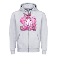 Heather Grey tackle cancer halloween ghosts american football Zipper Hoodie - RanaPortraitStore