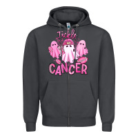 Smoke tackle cancer halloween ghosts american football Zipper Hoodie - RanaPortraitStore