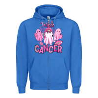 True Royal tackle cancer halloween ghosts american football Zipper Hoodie - RanaPortraitStore