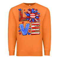 Carrot love america sunflower Premium Sweatshirt - HRA Design Shop