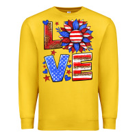 Lemon love america sunflower Premium Sweatshirt - HRA Design Shop