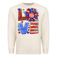 Sandshell love america sunflower Premium Sweatshirt - HRA Design Shop