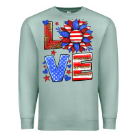 Love America Sunflower Premium Sweatshirt | Teevron