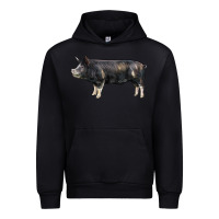 Black berkshire pig Urban Hoodie - LillyAllenDesigns