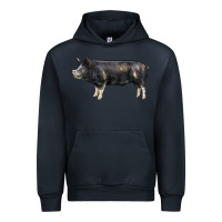Navy berkshire pig Urban Hoodie - LillyAllenDesigns