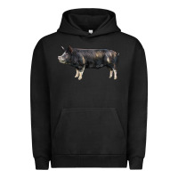 Pigment Black berkshire pig Urban Hoodie - LillyAllenDesigns