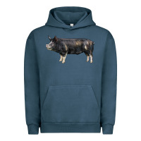 Pigment Midnight Navy berkshire pig Urban Hoodie - LillyAllenDesigns