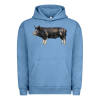 Pigment Pebble Blue berkshire pig Urban Hoodie - LillyAllenDesigns