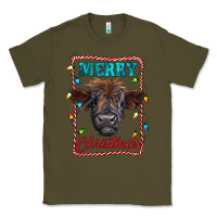 Army Green Merry Christmas Calf Classic Tee - RanaPortraitStore