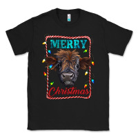 Black Merry Christmas Calf Classic Tee - RanaPortraitStore