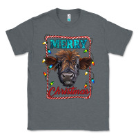 Charcoal Heather Merry Christmas Calf Classic Tee - RanaPortraitStore