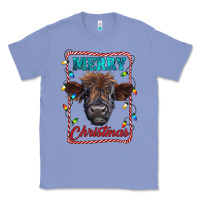 Colony Blue Merry Christmas Calf Classic Tee - RanaPortraitStore