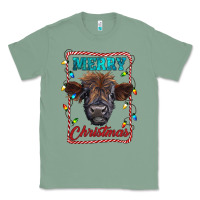 Sage Merry Christmas Calf Classic Tee - RanaPortraitStore