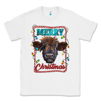 White Merry Christmas Calf Classic Tee - RanaPortraitStore