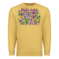Antique Gold little miss mardi gras Premium Sweatshirt - RacoonDesign
