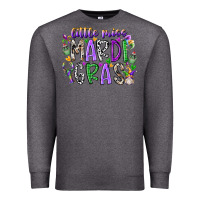 Charcoal Heather little miss mardi gras Premium Sweatshirt - RacoonDesign
