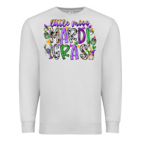 Dove Grey little miss mardi gras Premium Sweatshirt - RacoonDesign