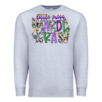 Heather Grey little miss mardi gras Premium Sweatshirt - RacoonDesign