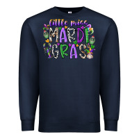 Navy little miss mardi gras Premium Sweatshirt - RacoonDesign