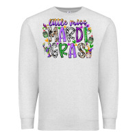 Oatmeal Heather little miss mardi gras Premium Sweatshirt - RacoonDesign
