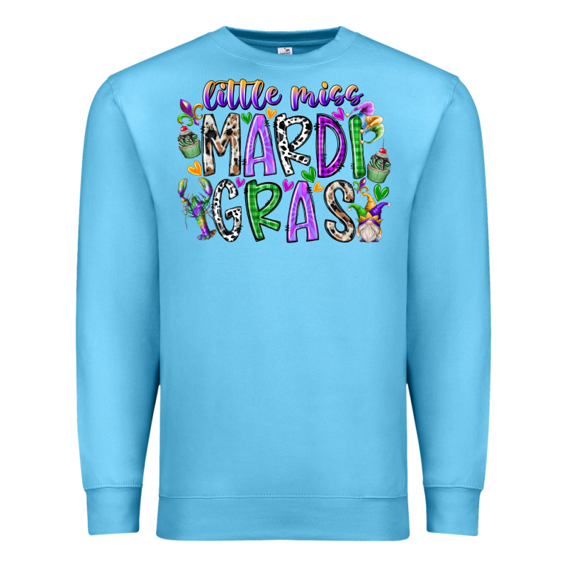 Little Miss Mardi Gras Premium Sweatshirt by RacoonDesign | Teevron