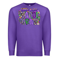 Purple little miss mardi gras Premium Sweatshirt - RacoonDesign