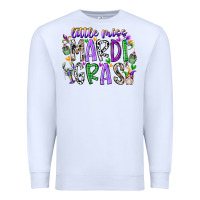 White little miss mardi gras Premium Sweatshirt - RacoonDesign