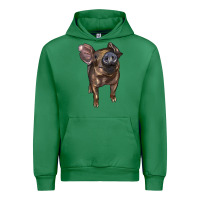 Emerald baby duroc pig Urban Hoodie - LillyAllenDesigns