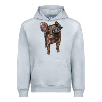 Heather Grey baby duroc pig Urban Hoodie - LillyAllenDesigns