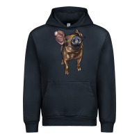 Navy baby duroc pig Urban Hoodie - LillyAllenDesigns
