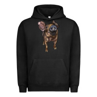 Pigment Black baby duroc pig Urban Hoodie - LillyAllenDesigns