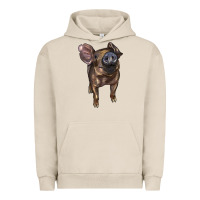 Pigment French Oak baby duroc pig Urban Hoodie - LillyAllenDesigns