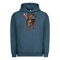 Pigment Midnight Navy baby duroc pig Urban Hoodie - LillyAllenDesigns