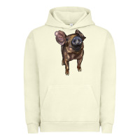 Pigment Pistachio baby duroc pig Urban Hoodie - LillyAllenDesigns