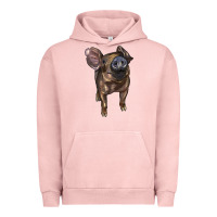 Pigment Salmon baby duroc pig Urban Hoodie - LillyAllenDesigns
