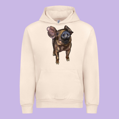 Baby Duroc Pig Urban Hoodie Designed By Lillyallendesigns