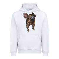 White baby duroc pig Urban Hoodie - LillyAllenDesigns