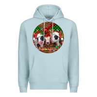Blue Mist Christmas heifers Christmas Premium Hoodie - Jasminsmagicworld