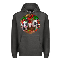 Charcoal Heather Christmas heifers Christmas Premium Hoodie - Jasminsmagicworld