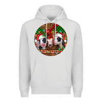 Dove Grey Christmas heifers Christmas Premium Hoodie - Jasminsmagicworld