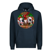 Navy Christmas heifers Christmas Premium Hoodie - Jasminsmagicworld