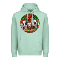 Seafoam Christmas heifers Christmas Premium Hoodie - Jasminsmagicworld