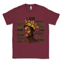 Burgundy afro man black king i am Classic Tee - texasbilliewilder