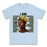 Dusty Blue afro man black king i am Classic Tee - texasbilliewilder