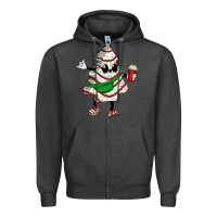 Charcoal Heather little debbie christmas tree cakes Zipper Hoodie - Zillion Design Studio