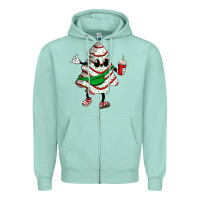 Seafoam little debbie christmas tree cakes Zipper Hoodie - Zillion Design Studio