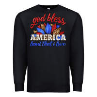 Black god bless america land that i love Premium Sweatshirt - HRA Design Shop