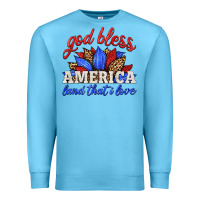 Ocean Blue god bless america land that i love Premium Sweatshirt - HRA Design Shop