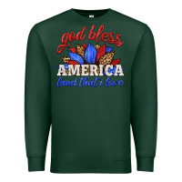 Sports Green god bless america land that i love Premium Sweatshirt - HRA Design Shop