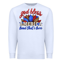White god bless america land that i love Premium Sweatshirt - HRA Design Shop